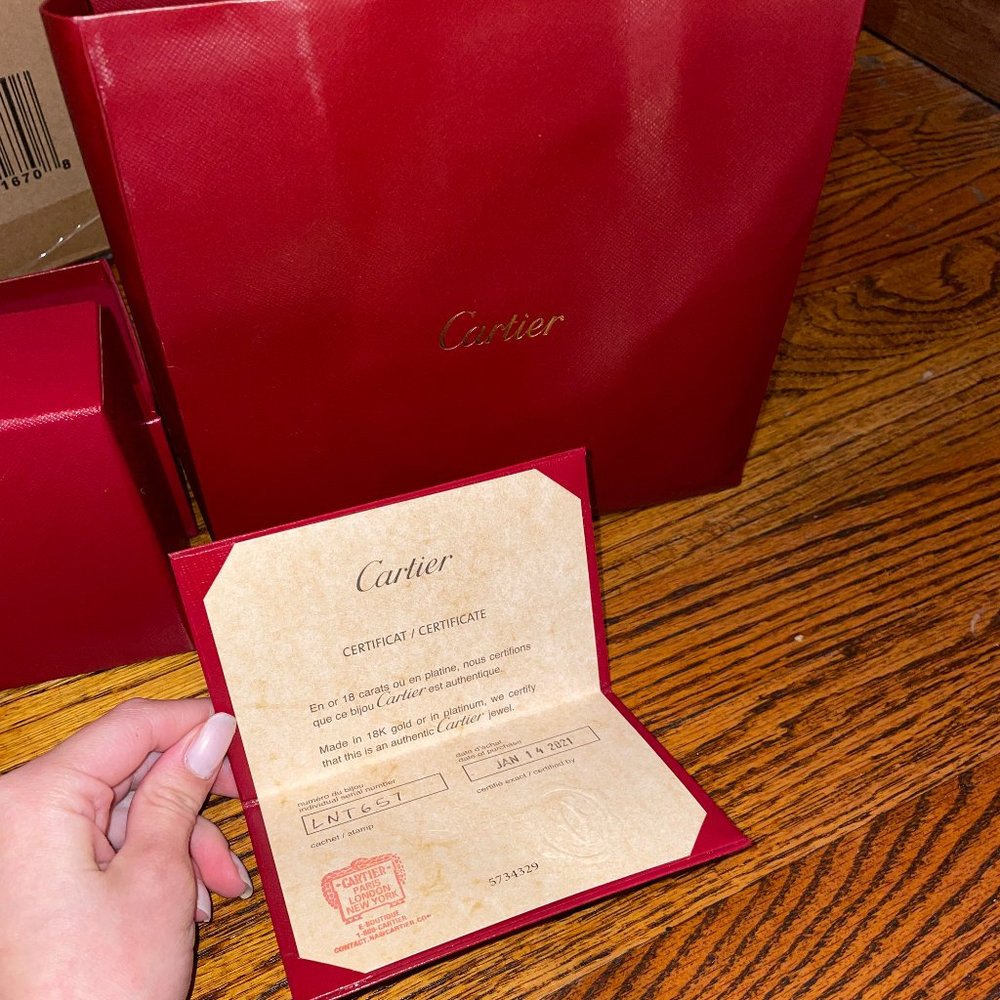 Cartier Box w/ bag and authenticity card